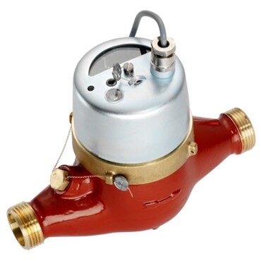 Watermeter fig. 8213 hot water brass pulse output